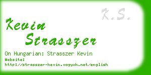 kevin strasszer business card